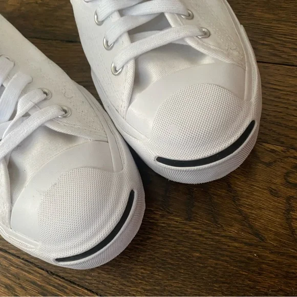 UNISEX Converse Jack Purcell Leather Low Top Shoes - Picture 4 of 7